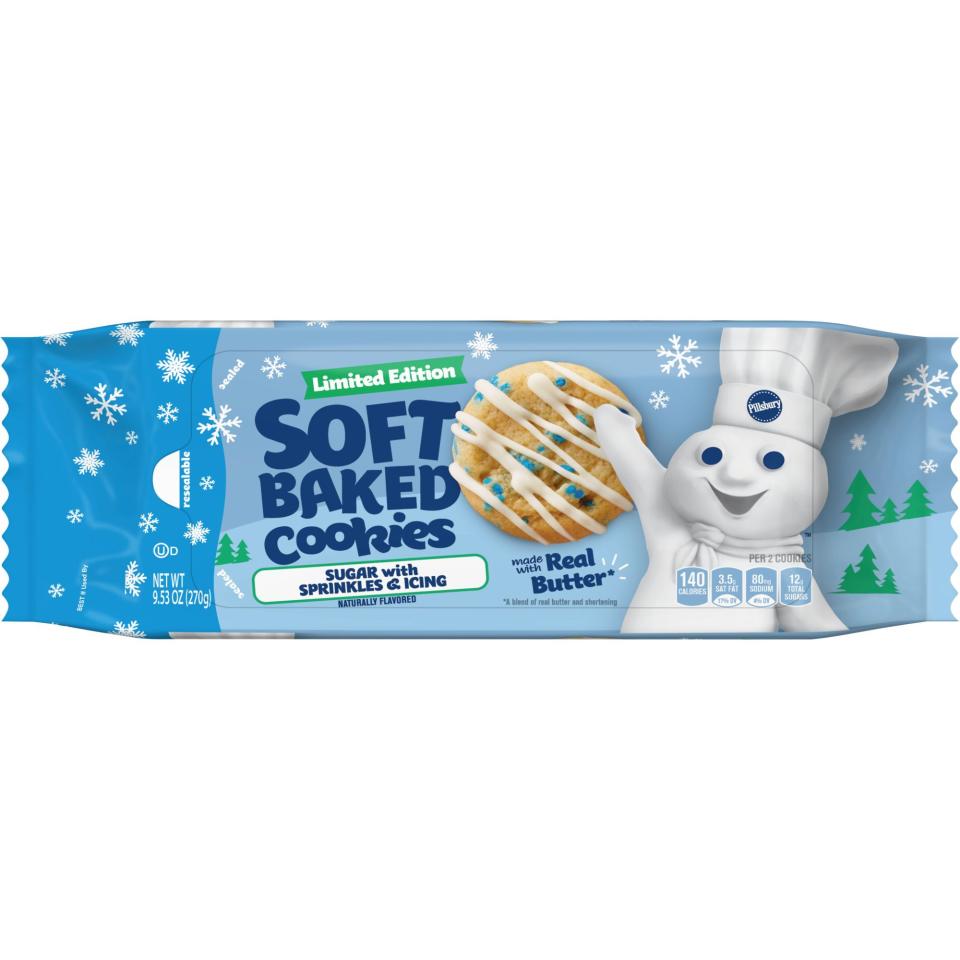 <p>For the first time ever, <a href="https://people.com/food/pillsbury-unveils-funfetti-oreo-baking-mixes/" rel="nofollow noopener" target="_blank" data-ylk="slk:Pillsbury;elm:context_link;itc:0;sec:content-canvas" class="link ">Pillsbury</a> is offering a holiday sweet that doesn't require an oven. These ready-to-eat holiday cookies are the Limited-Edition Pillsbury Soft Baked Sugar with Sprinkles and Drizzled Icing Cookies and are now available at grocery stores and retailers nationwide. </p>