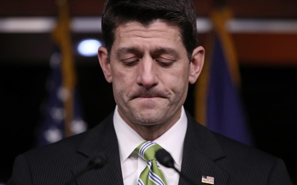 Speaker of the House Paul Ryan  - Credit: Getty