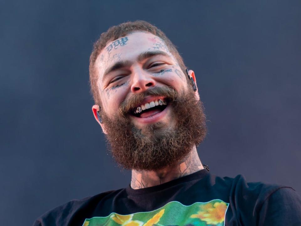 Post Malone performing in Melbourne on 7 February 2023 (Richard Nicholson/Shutterstock)