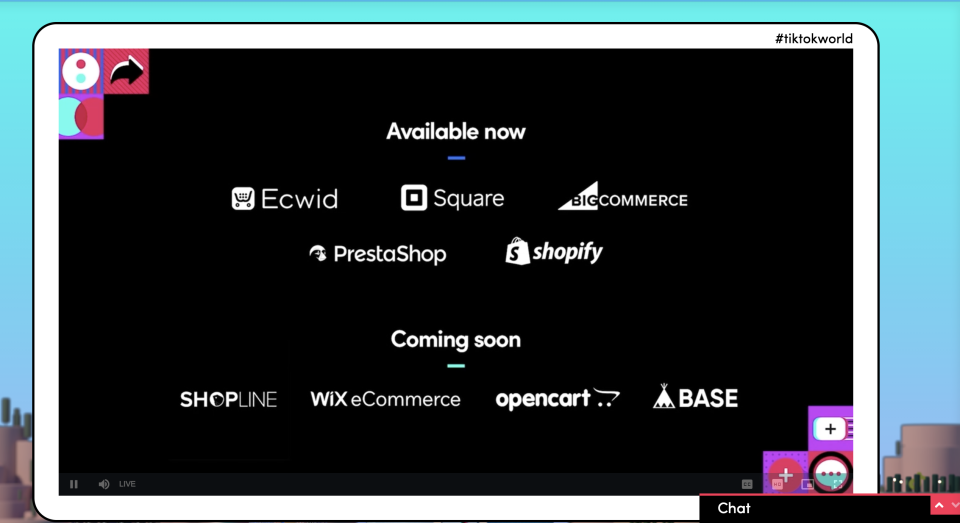 TikTok’s integration partners, current and upcoming. Courtesy - Credit: Courtesy image