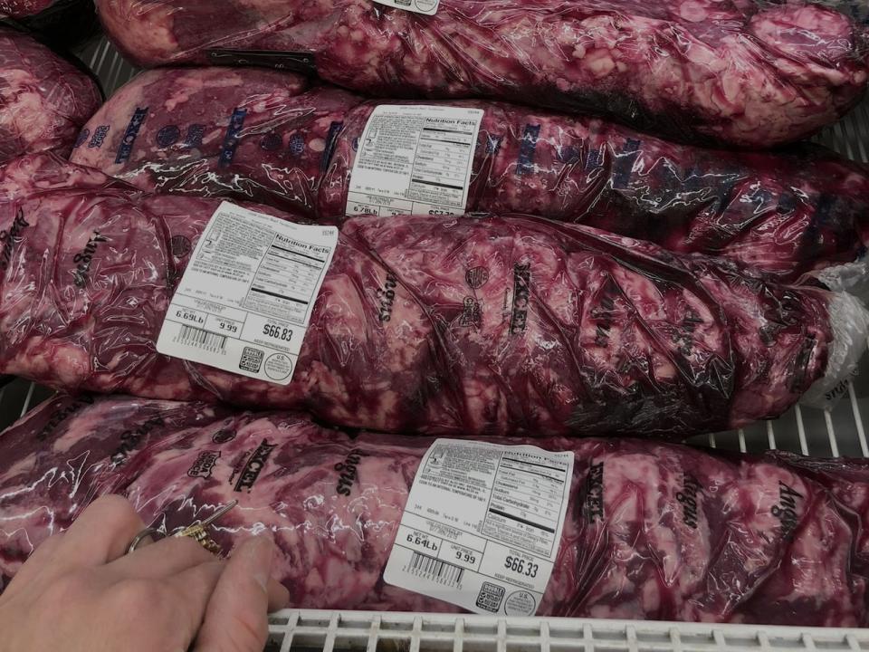 Meat sold in bulk at Aldi