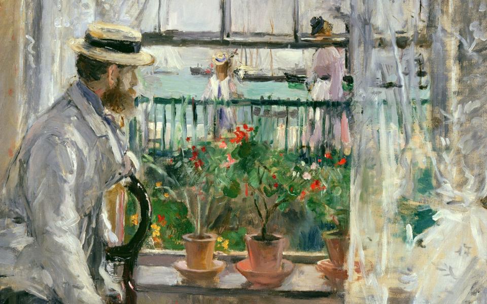 'Eugène Manet on the Isle of Wight' by the French artist Berthe Morisot