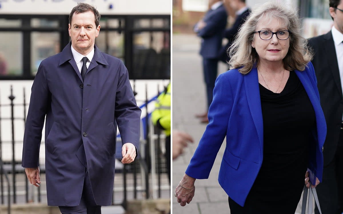 George Osborne and Susan Hall (ES Composite)