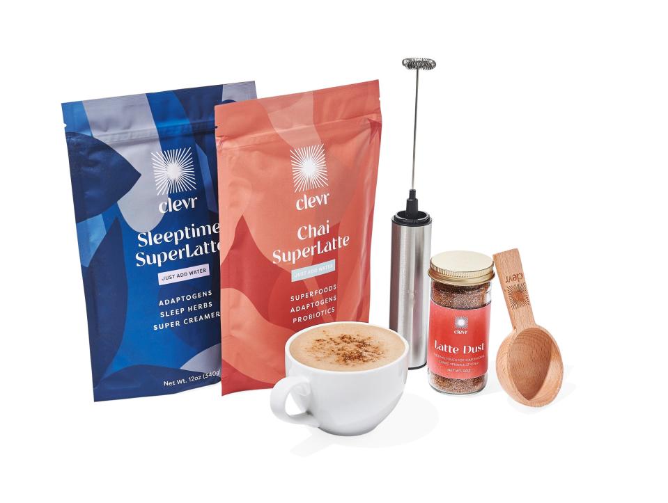 Clevr Blends Holiday SuperLatte Kit: Chai and Sleeptime.