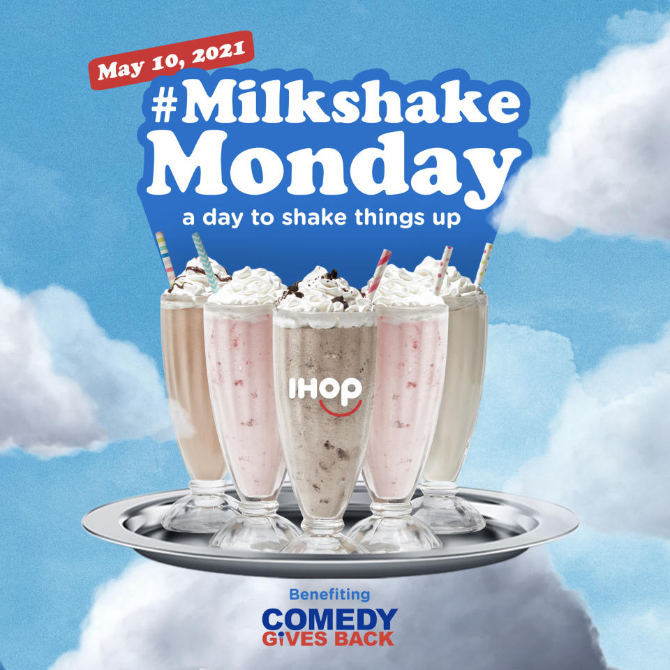 IHOP's trying to win Sandler over with a shake (or two or three). (IHop)
