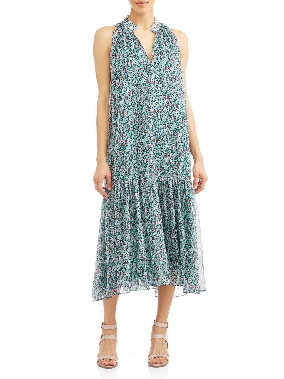 Textile Women’s Amanda Sleeveless Drop Waist Dress (Photo: Walmart)