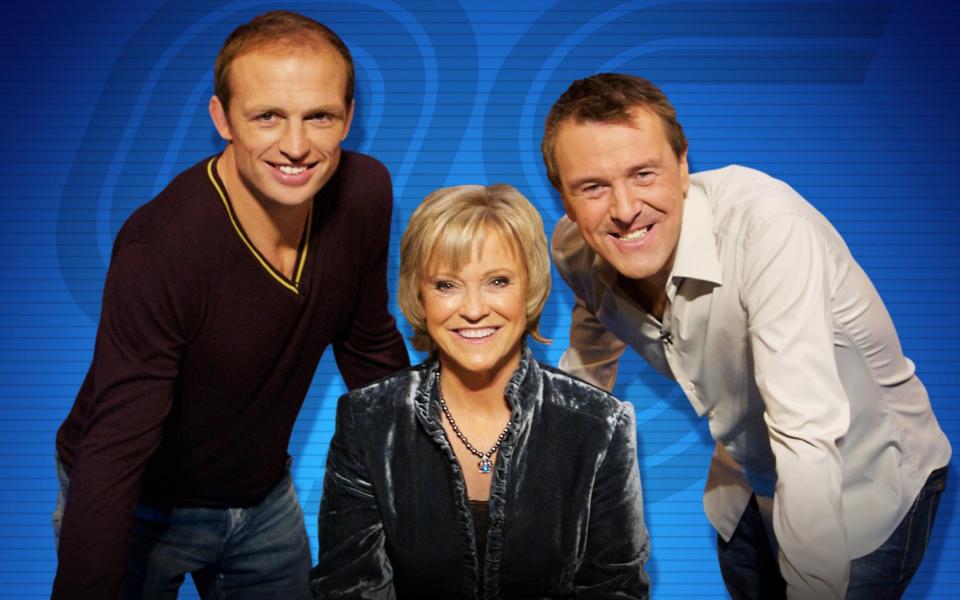 Sue Barker with Matt Dawson and Phil Tufnell