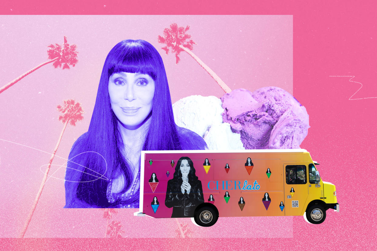 Cher has introduced Cherlato. (Illustration: Aisha Yousaf for Yahoo; Photo: Getty Images)







