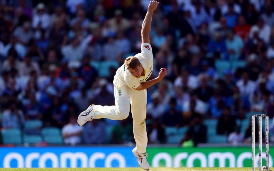 Cameron Green bowls - Action Images via Reuters/Paul Childs