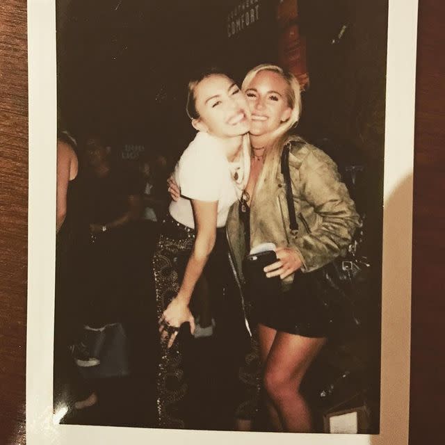 <p>If you spent your adolescent years singing Miley Cyrus's "7 Things" and wondering about her "best friend Lesley," guess no longer. The singer's actual childhood best friend is Lesley Patterson, and the pals still keep in touch. Lesley posted about reconnecting with Miley in 2017 at her latest album release party <a href="https://www.instagram.com/p/BZqAaGLBBpH/" rel="nofollow noopener" target="_blank" data-ylk="slk:on Instagram;elm:context_link;itc:0;sec:content-canvas" class="link ">on Instagram</a>. "I think our face says it all! Loved seeing my girl kill it tonight and I couldn't be more proud!" she captioned a polaroid of the pair. </p><p><a href="https://www.instagram.com/p/BZqAaGLBBpH/?utm_source=ig_embed&utm_campaign=loading" rel="nofollow noopener" target="_blank" data-ylk="slk:See the original post on Instagram;elm:context_link;itc:0;sec:content-canvas" class="link ">See the original post on Instagram</a></p>