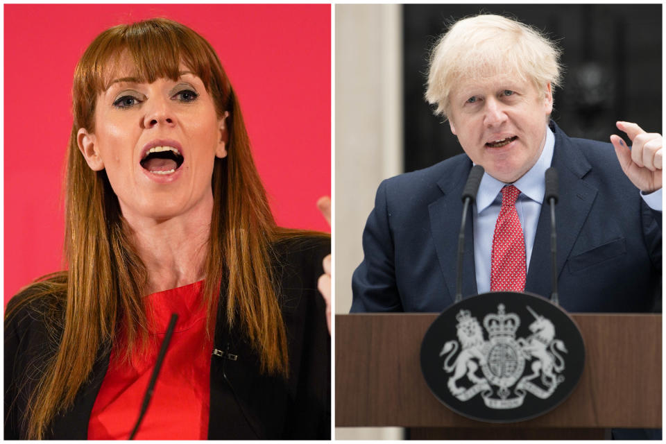 Angela Rayner has criticised Boris Johnson following his return to work on Monday. (Getty Images)