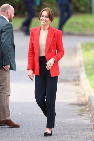 <p>Chris Jackson/Getty</p> Kate Middleton visits a portage session with special needs children on Sept. 27, 2023
