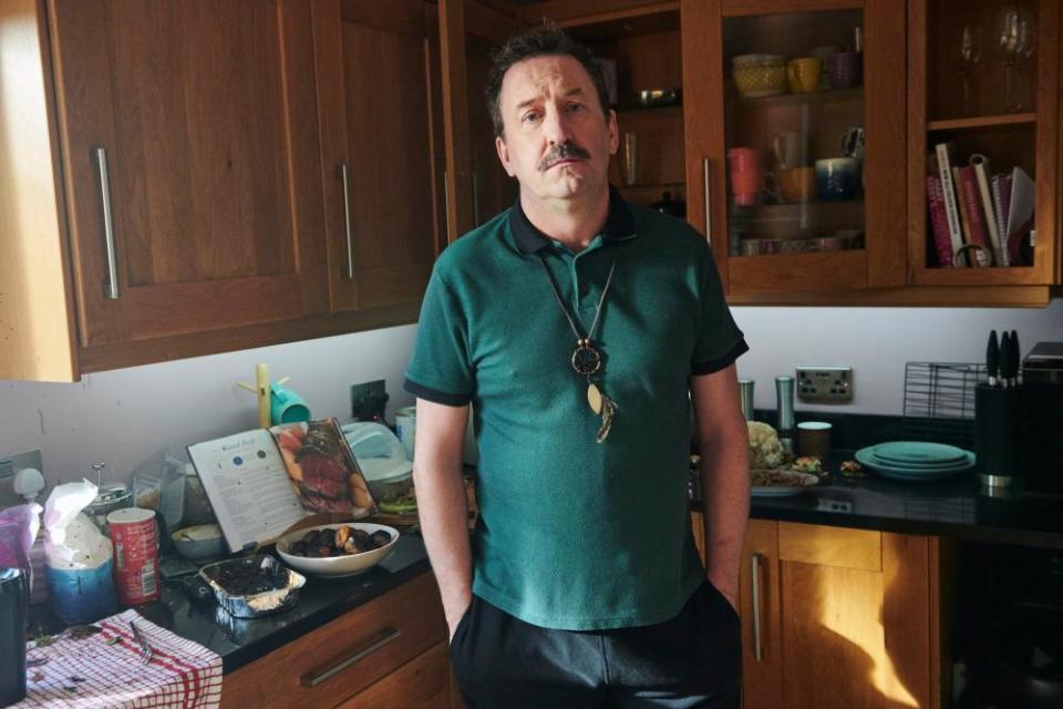 Lee Mack is the unhappy Stuart in Semi-Detached.