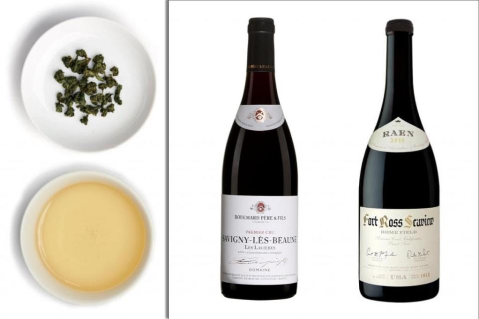 （左起）布夏父子酒莊薩維尼伯恩拉維耶何一級園紅酒<br>Bouchard Père et Fils Savigny-Lès-Beaune Premier Cru Les Lavières / Pinot Noir / NT$2,800<br>雷恩酒廠羅斯堡海園黑皮諾紅酒<br>Raen Fort Ross-Seaview Sea Field Pinot Noir / Pinot Noir / NT$ 5,530