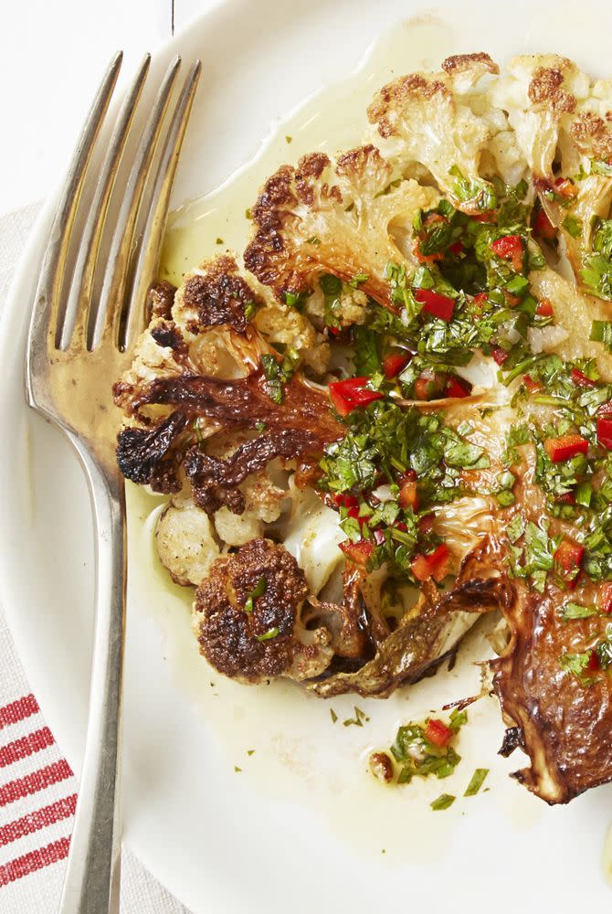 Chimichurri Cauliflower "Steaks"