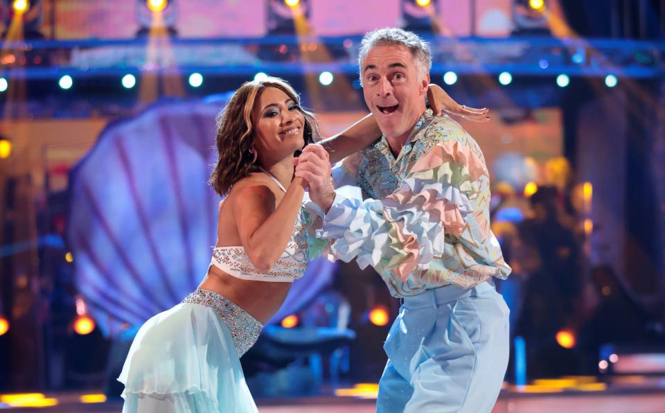 Greg Wise's Samba was heavily criticised by the 'Strictly' judges. (BBC)