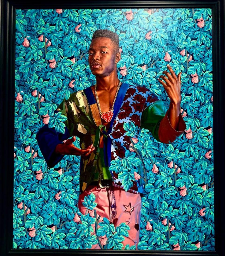 Retrato de Taharka Welcome, Kehinde Wiley, RProjects.