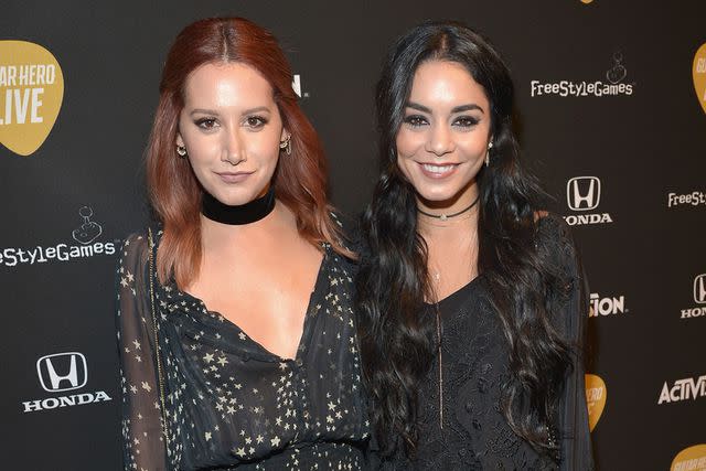 <p>Charley Gallay/Getty Images</p> Ashley Tisdale (left) and Vanessa Hudgens in 2015