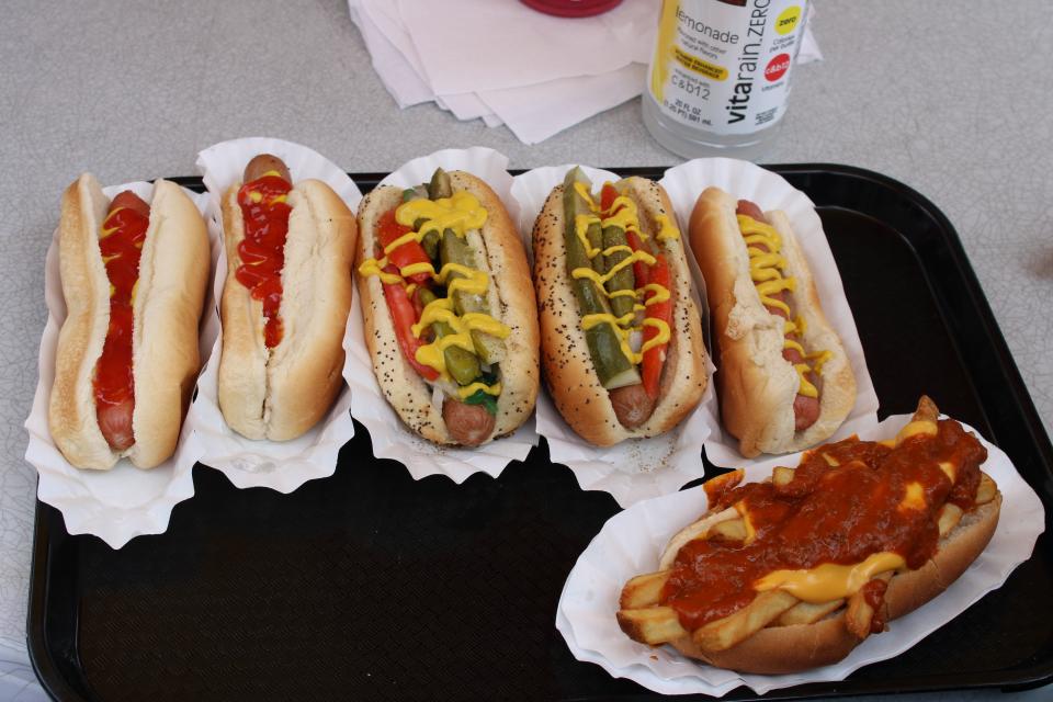A line up of different offerings at Dune Dogz and Treats in Park Township.