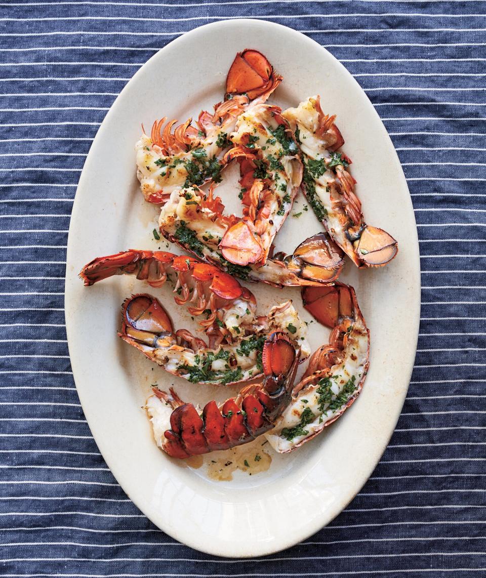 Lobster Tails With Cilantro Butter