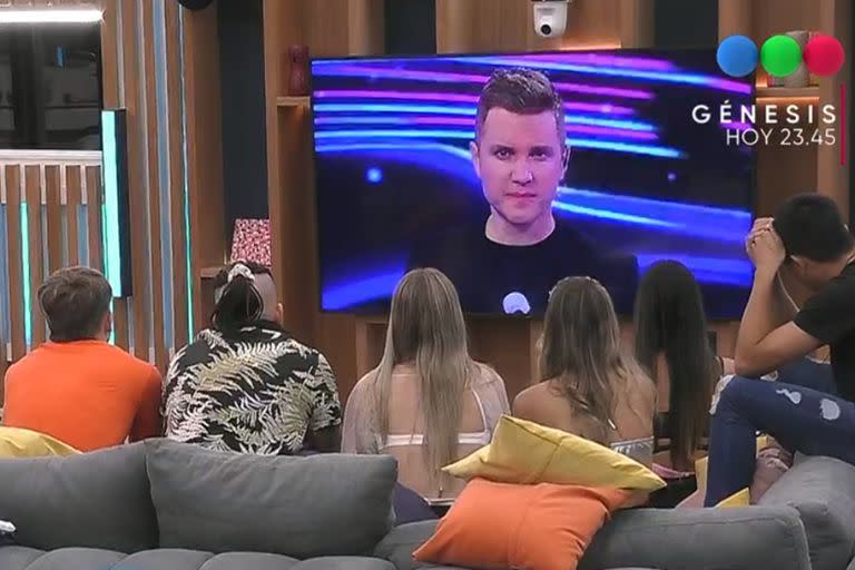 Santiago del Moro, durante la tercera gala de nominación de Gran Hermano (Captura de TV)