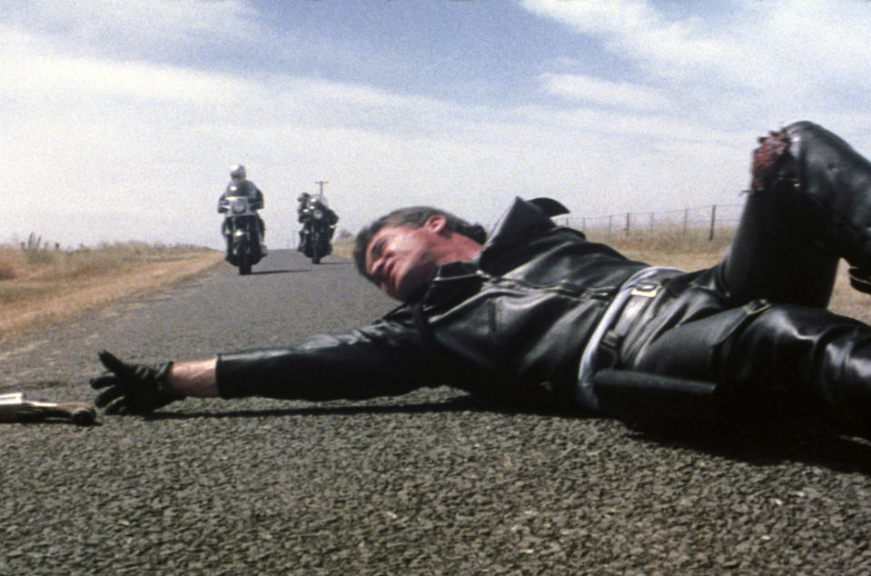 Mel Gibson in Mad Max (1979) - Credit: Kennedy Miller