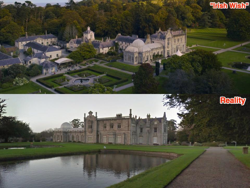 Killrudery House in "Irish Wish" and real life.