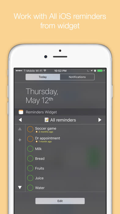 Reminders Widget 通知中心提醒工具，app說明由三嘻行動哇@Dr.愛瘋所提供