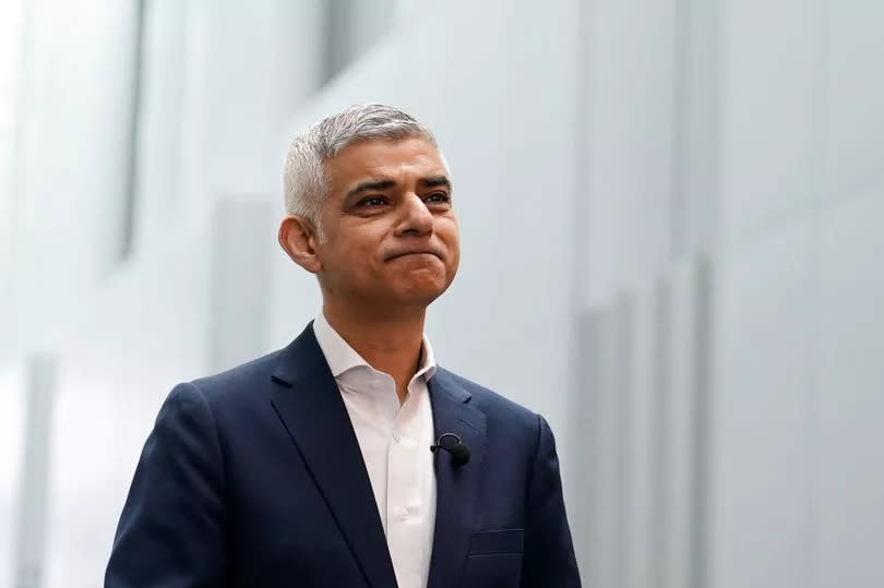 Mayor of London Sadiq Khan speaks to the media during a visit to the Francis Crick Institute in London to announce a new London Growth Plan to boost economic growth. Picture date: Wednesday April 3, 2024.