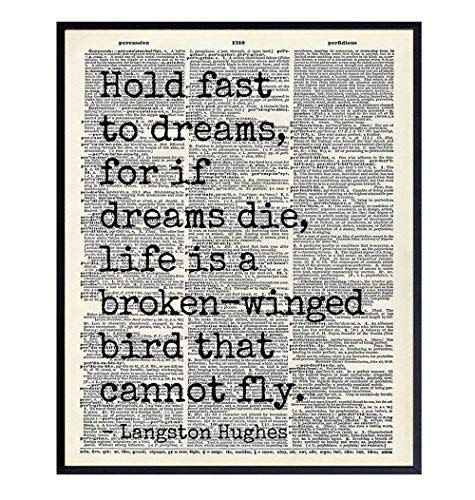 45) Langston Hughes Quote Print