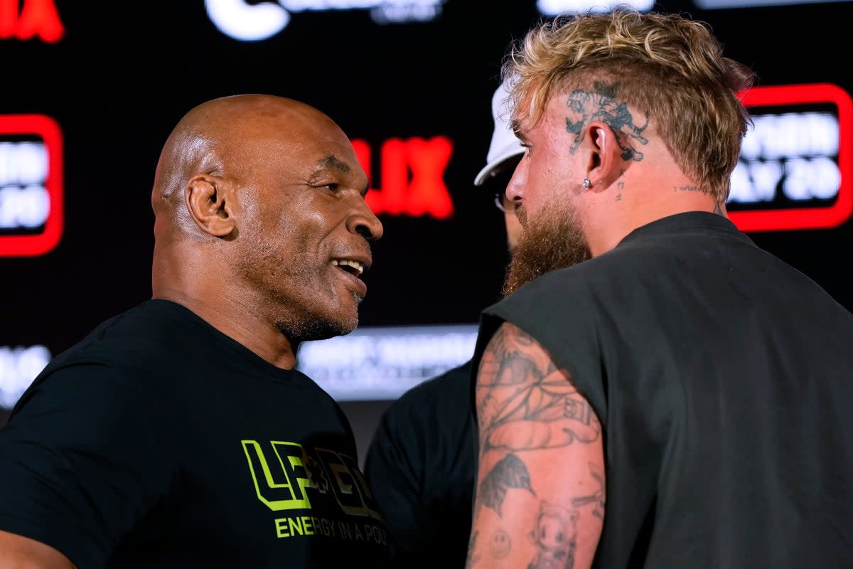 New date: Mike Tyson will take on Jake Paul in Texas later this year (AP)