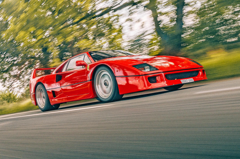 <p>The F40 was the last Ferrari road car to enter production during the lifetime of <strong>Enzo Ferrari</strong> (1898-1988), and was named for the fact that it was announced during the 40th anniversary year of the company building its first car under its own name.</p><p>To a limited extent, it was a descendant of the 1970s <strong>Ferrari 308</strong>, but it looked almost completely different, like a racing car adapted for the road (even though that process actually happened the other way round). For 1987, the turbocharged F40 was almost shocking, and had something of the “fallen from the sky” aura which Roland Barthes had seen in the <strong>Citroën DS</strong> three decades before.</p>