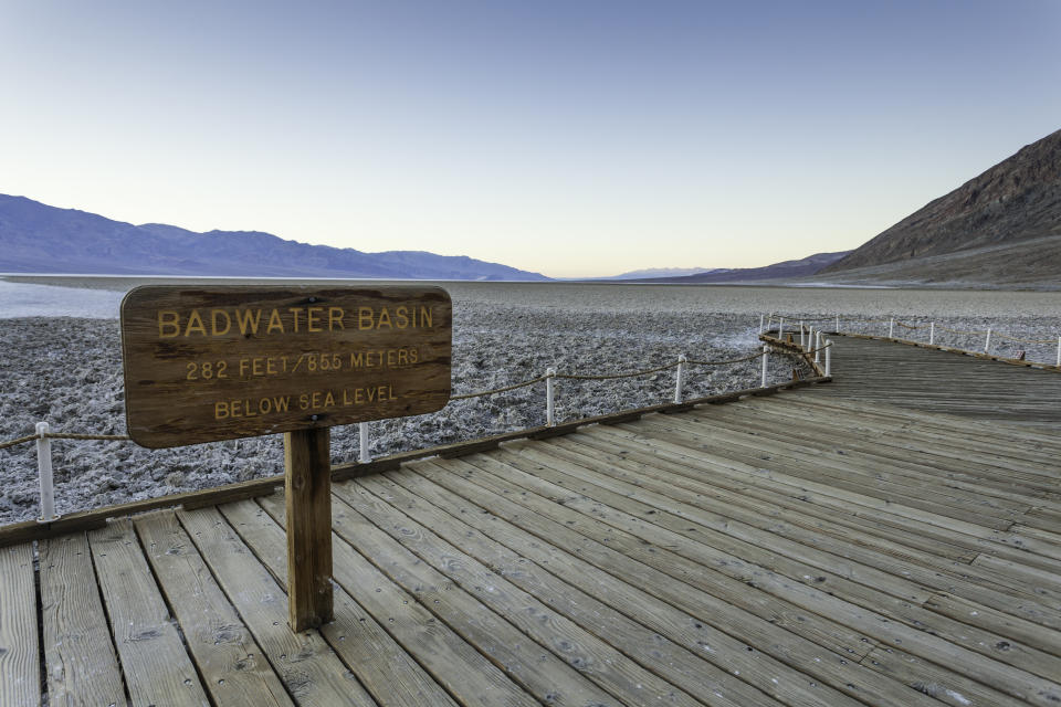 Badwater Basin in Death Valley National Park.