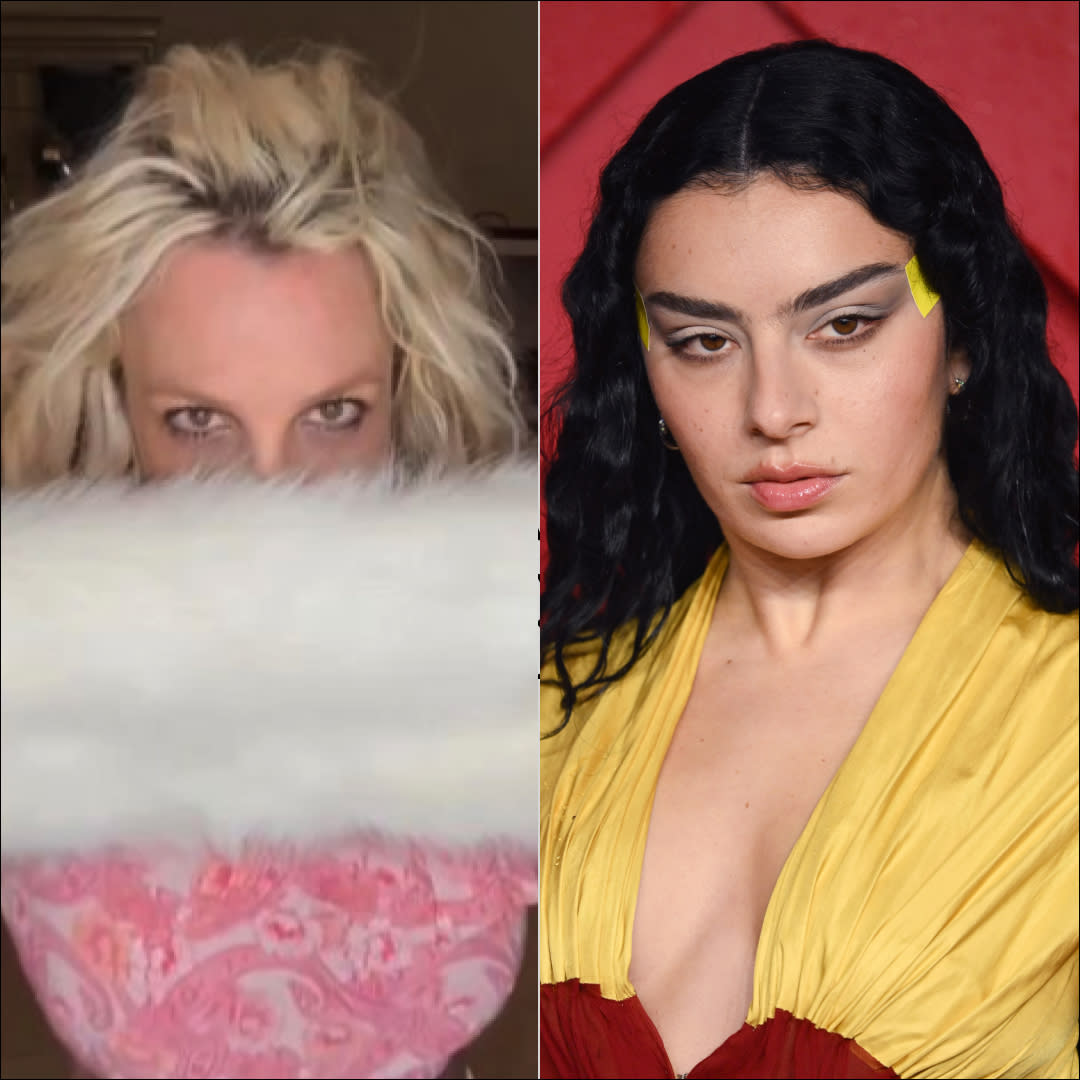  Britney Spears and Charli XCX. 