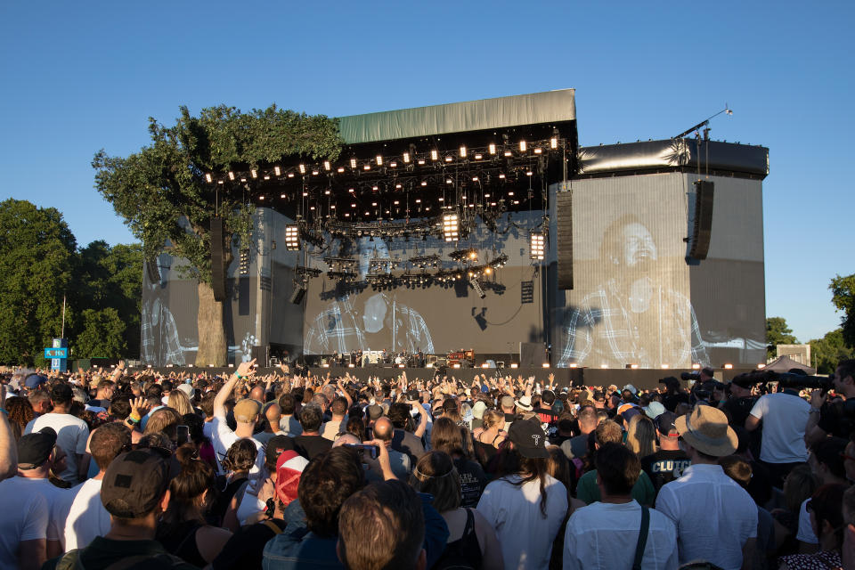 Eddie Vedder of Pearl Jam performs on stage during the British Summer Time festival at Hyde Park in London. Picture date: Saturday July 9, 2022. (Photo by Suzan Moore/PA Images via Getty Images)