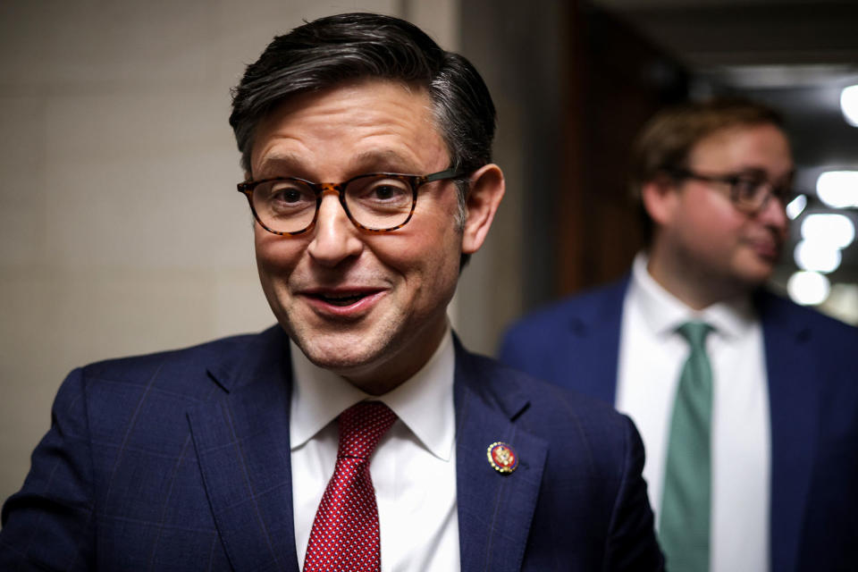 Rep. Mike Johnson, R-La., at the Capitol. (Alex Wong / Getty Images)