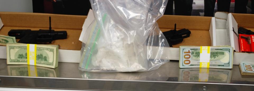 The Northern Kentucky Drug Strike Force seized this fentanyl, cash and these guns during an investigation this year.