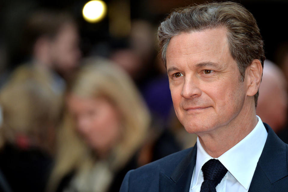 Firth on the red carpet