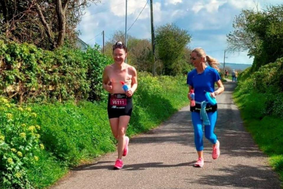 News Shopper: Louise wants to run the marathon topless no matter what the weather.