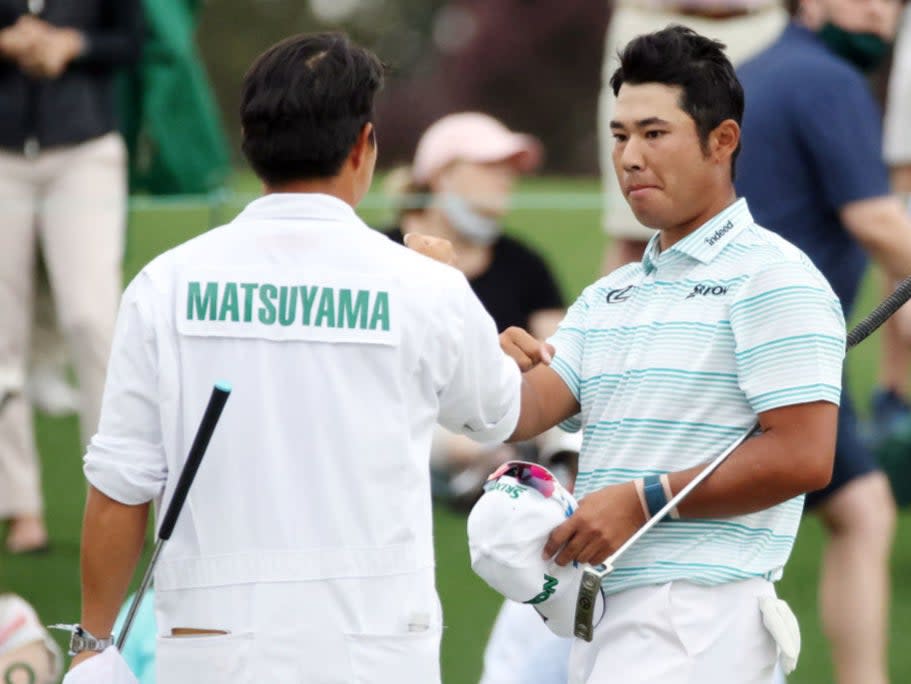 <p>Hideki Matsuyama takes a four-shot lead into the final day</p> (Getty)