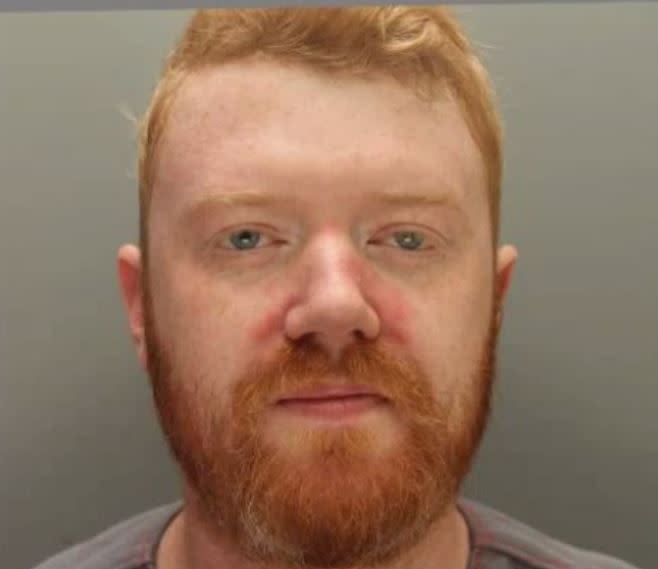 Thomas Harrison, 30, messaged a man to bring a child to his house in Liverpool (Picture: Police)