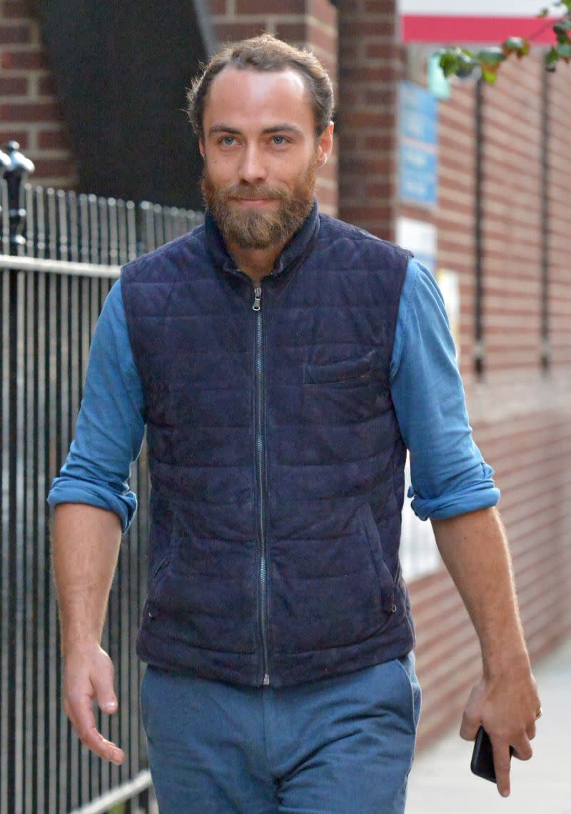 Pippa’s brother James Middleton is the first visitor to see the newborn Photo: Getty