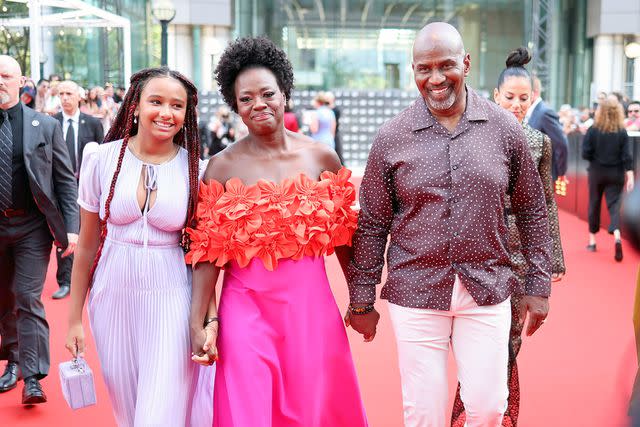 <p>Matt Winkelmeyer/Getty</p> From left to right: Genesis Tennon, Viola Davis, and Julius Tennon in 2022