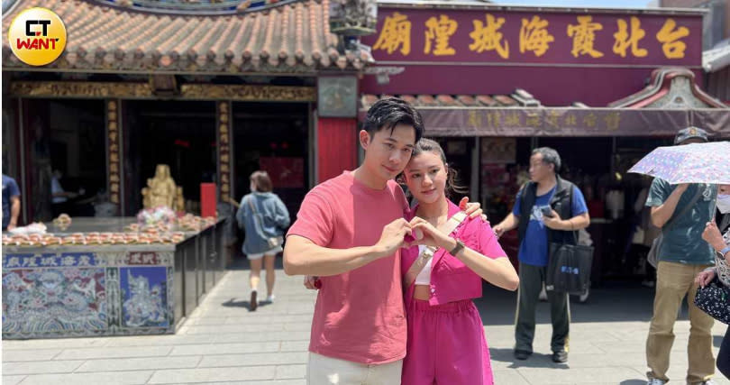 曾子益老婆老婆程煒筠Jackie愛相隨陪同出席活動。（圖／焦正德攝）