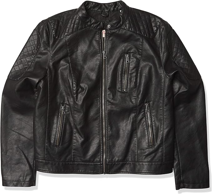 Levi's Faux Leather Quilted Racer Jacket. PHOTO: Amazon