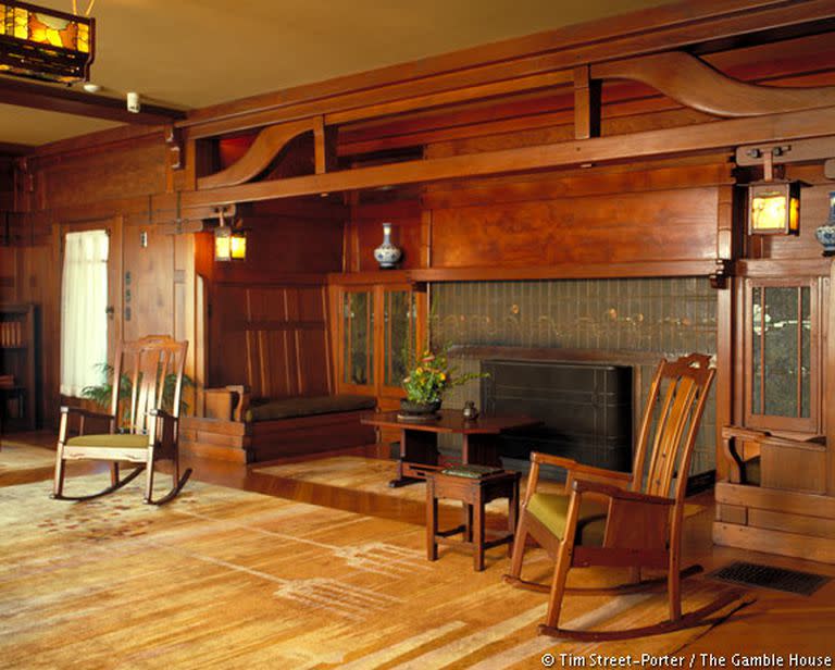 La sala de The Gamble House