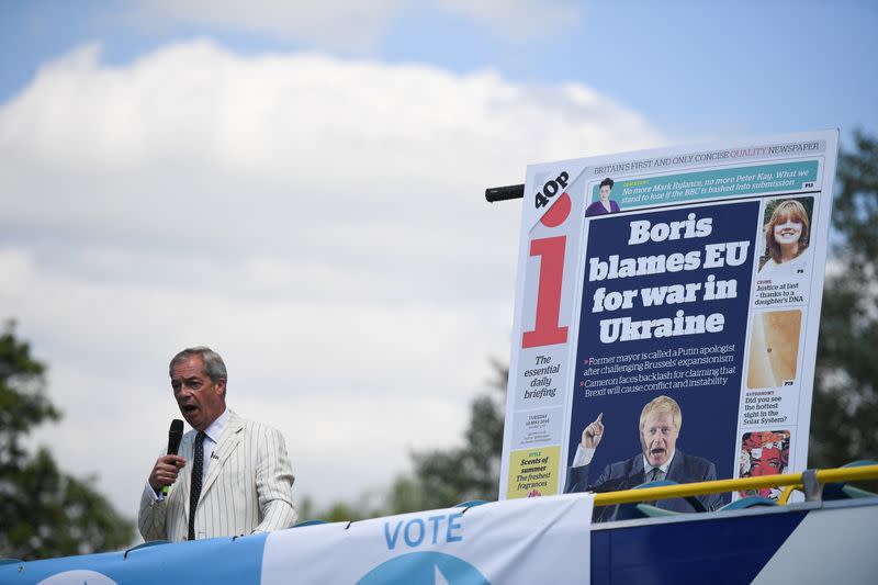 Reform UK party general election campaign event in Kent