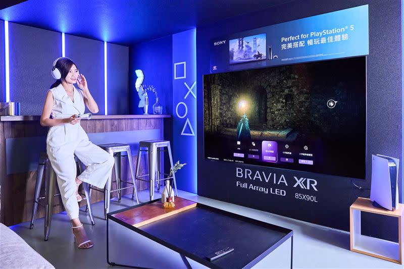 Sony BRAVIA XR系列具備多款專為遊戲玩家所開發的設計，搭配PlayStation 5更可發揮主機最佳性能，暢玩各式遊戲挑戰。（圖／品牌業者提供）