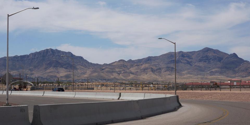 A road in El Paso Texas. Not the road where the shooting occurred.