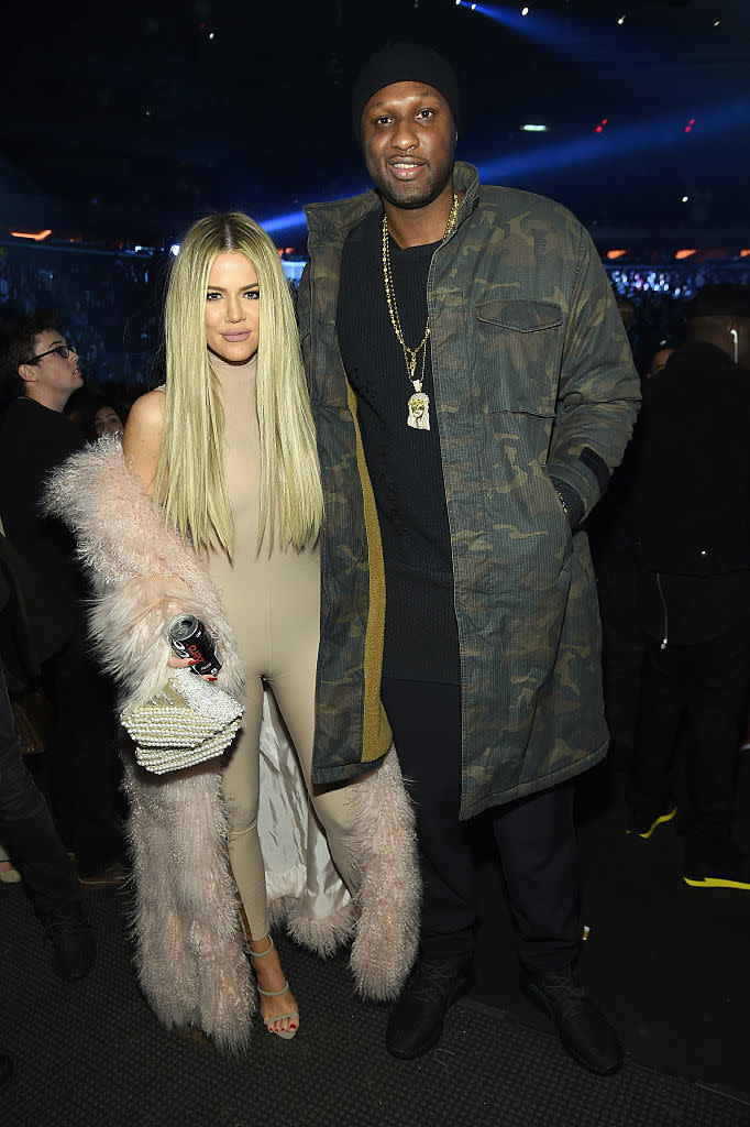 <p>After the NBA star’s infidelity and substance abuse issues were made public, Kardashian filed for divorce in 2013. In 2015, the stars finalized their divorce, but a judge had yet to sign off on it before the <em>Keeping Up With the Kardashians</em> star reversed course months later. After Odom was placed in a coma and nearly lost his life due to an overdose, Khloé rushed to his bedside in Las Vegas and stopped proceedings. After she helped nurse her ex back to health, they eventually went through with ending their marriage officially in 2016. (Photo: Getty Images) </p>